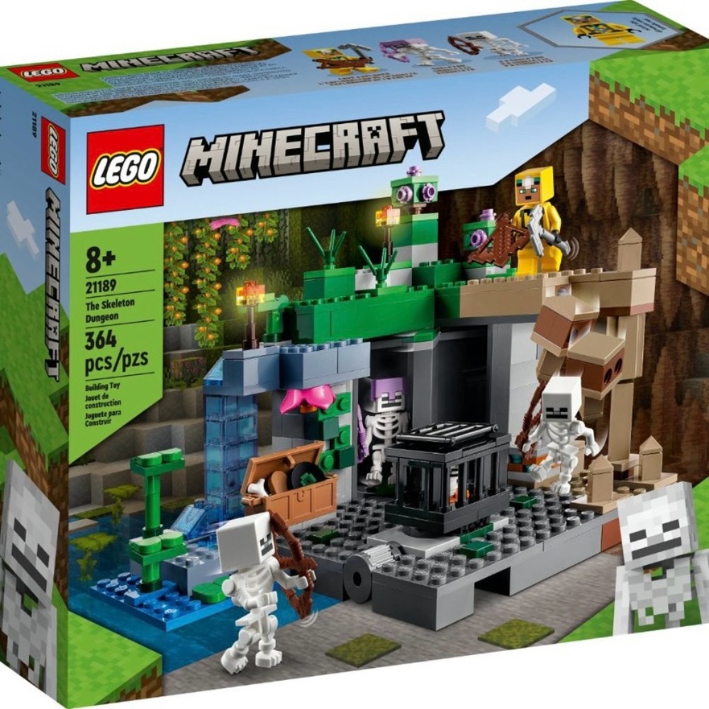 LEGO Minecraft The Skeleton Dungeon 21189 Building block Toy Creeper 364 Pieces